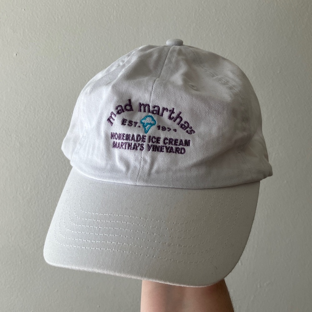 Martha’s Vineyard • Mad Martha's Homemade Ice Cream Baseball Hat in White